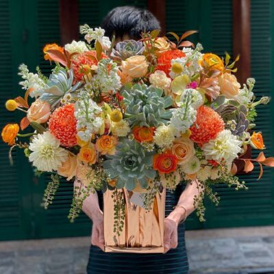 Lẵng hoa khai trương