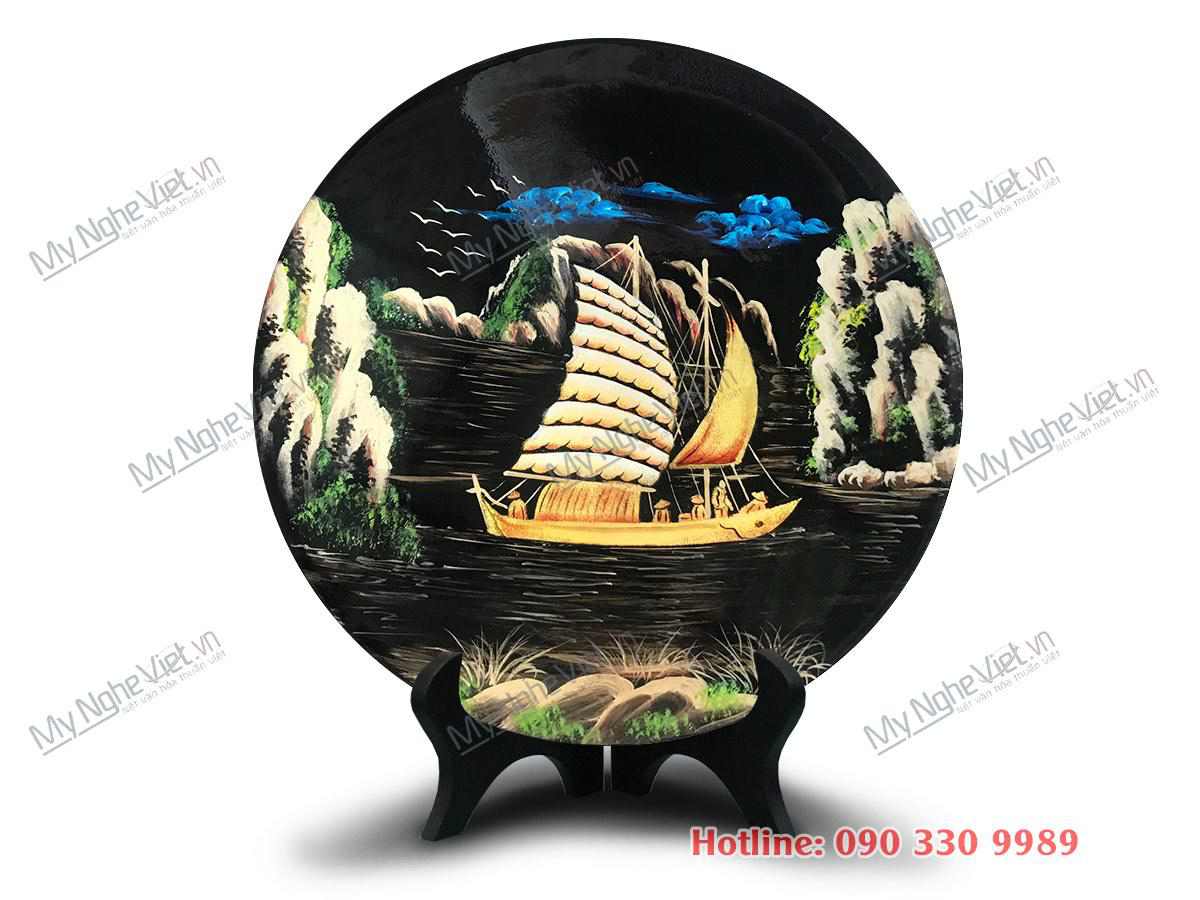 Tranh Đĩa Sơn Mài Thuận Buồm Xuôi Gió ranh Đĩa Sơn Mài Thuận Buồm Xuôi Gió