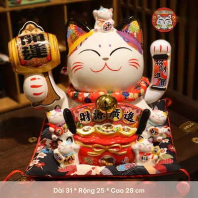 Mèo Thần Tài Vẫy Tay Phong Thuỷ