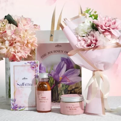 Set quà chống lão hoá Saffron Collagen Mask