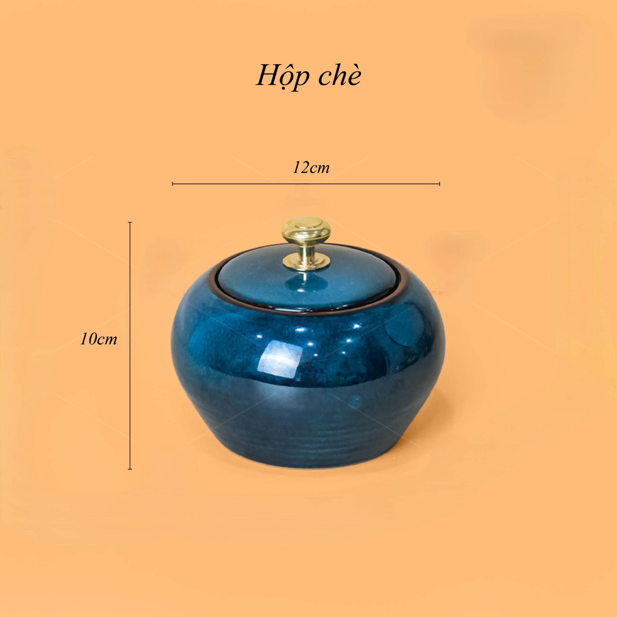 Bộ Ấm Trà Đĩa Men Hỏa Biến Xanh Khay Hoa Xanh (6)