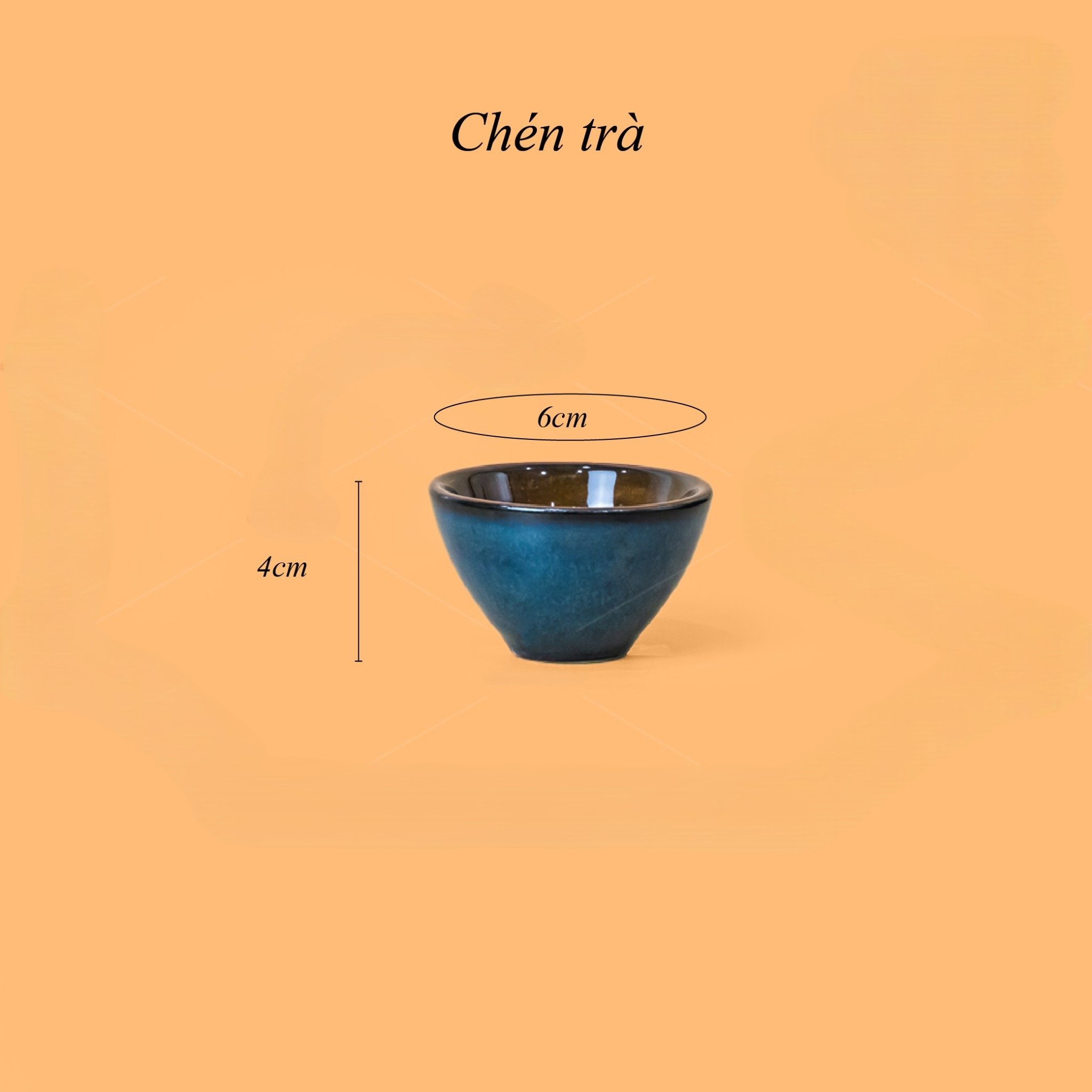 Bộ Ấm Trà Đĩa Men Hỏa Biến Xanh Khay Hoa Xanh (7)