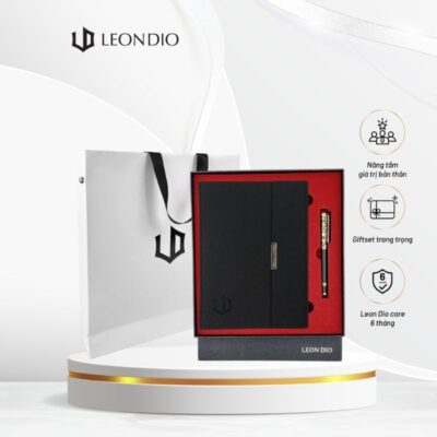GiftSet Cao Cấp Sang Trọng Sổ Leon Dio – Bút The Classic Royalian