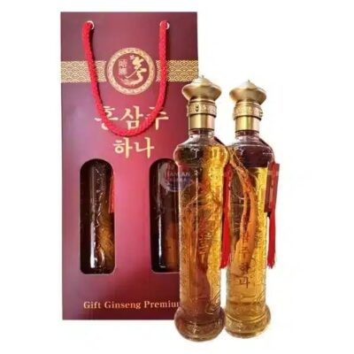 Rượu Sâm Kỷ Tử + Sâm Táo Đỏ Hàn Quốc 500ml x 2 Chai